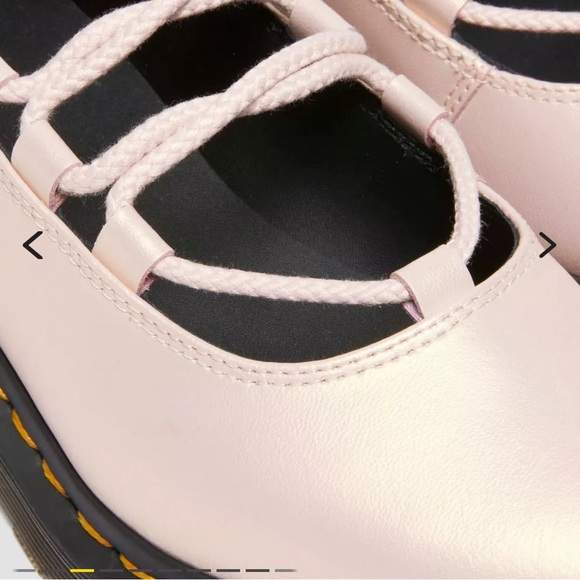 Dr. Martens Pink Lace-Up Flats - Picture 3 of 3